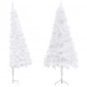 Árbol de Navidad artificial de esquina blanco 240 cm PVC 2