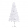 Árvore de Natal artificial de canto 240 cm PVC branco 3