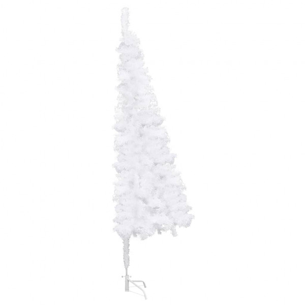 Árvore de Natal artificial de canto 240 cm PVC branco M 4