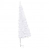 Árvore de Natal artificial de canto 240 cm PVC branco 4