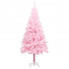 Árbol de Navidad artificial con soporte PVC rosa 120 cm 1