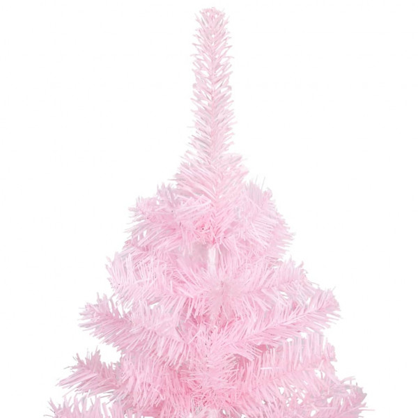 Árvore de Natal artificial com suporte 120 cm PVC rosa M 2
