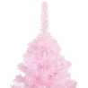 Árvore de Natal artificial com suporte 120 cm PVC rosa 2