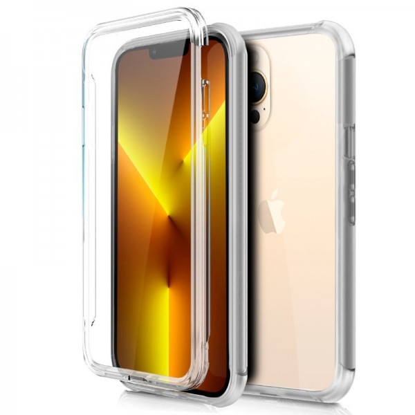 Funda COOL Silicona 3D para iPhone 13 Pro Max (Transparente Frontal + Trasera) D
