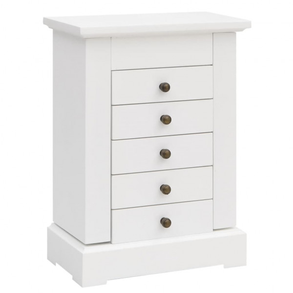 Guarda-joias com espelho MDF 25x13.5x34 cm M 2