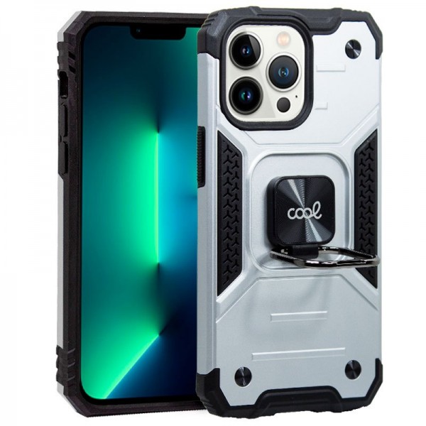 Carcasa COOL para iPhone 13 Pro Hard Anilla Plata D