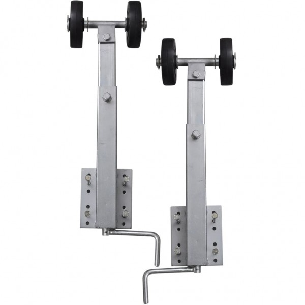 Set de 2 soportes de doble rueda de remolque de barco 59-84 cm M 3