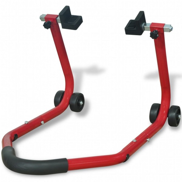 Soporte trasero para motocicleta rojo M 3
