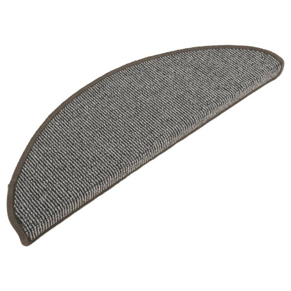 Alfombras de peldaños de escalera 15 uds gris 65x21x4 cm M 3