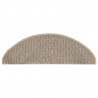 Tapete/carpete para degraus 15 pcs 65x21x4 cm cinzento/castanho 5