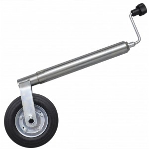Roda jóquei com 2 tubos de suporte e 3 grampos de divisão. 48 mm H