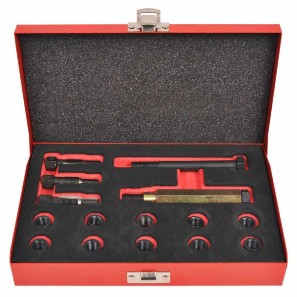 Kit reparación de rosca bujía incandescente 15 pzas M10x1.0mm M 2