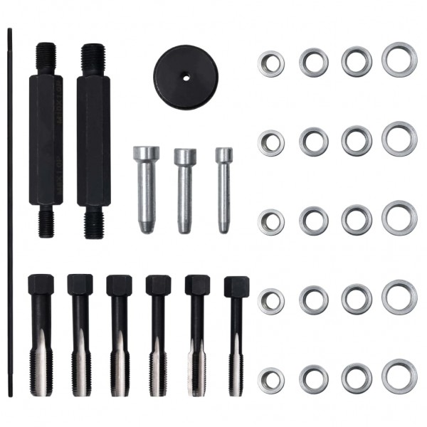 Set reparación rosca bujía incandescente 33 pzas M8 M10 M12 M 4