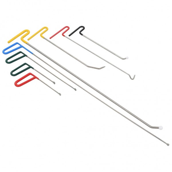 8 pcs conjunto reparação mossas sem repintura aço inoxidável M 2