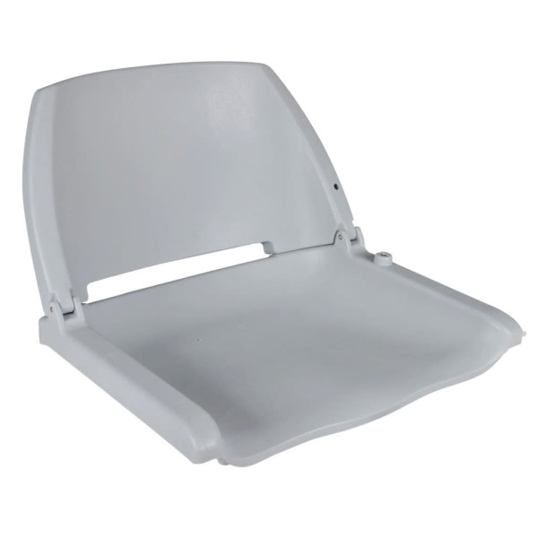 Asiento barco respaldo plegable sin cojín 2uds gris 41x51x48 cm M 2