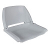 Asiento barco respaldo plegable sin cojín 2uds gris 41x51x48 cm 2