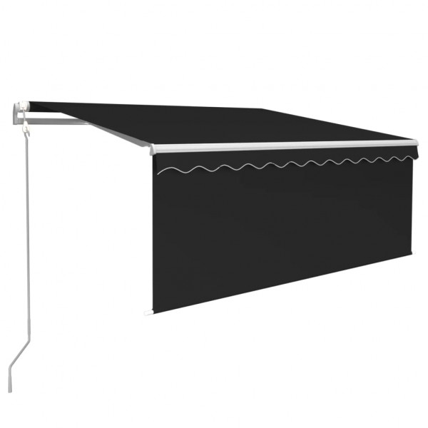 Toldo automático retráctil con persiana gris antracita 3x2.5m M 2