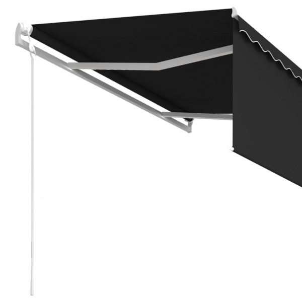 Toldo automático retráctil con persiana gris antracita 3x2.5m M 3