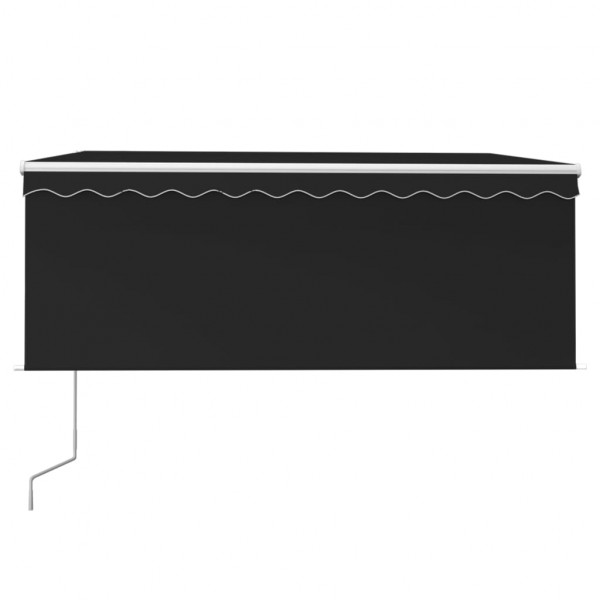 Toldo automático retráctil con persiana gris antracita 3x2.5m M 4