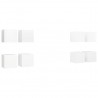 Móvel de TV de parede 8 pcs 30.5x30x30 cm branco 2