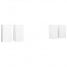 Móveis de TV 4 pcs 30.5x30x60 cm derivados de madeira branco 2