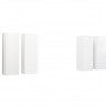 Móveis de TV 4 pcs 30.5x30x90 cm derivados de madeira branco 2