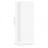 Móveis de TV 4 pcs 30.5x30x90 cm derivados de madeira branco 5