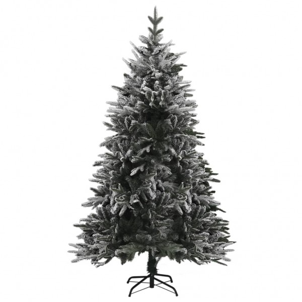 Árbol de Navidad artificial con nieve PVC y PE verde 180 cm M 2