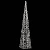Cone de iluminação decorativo c/ LEDs acrílico 90 cm branco frio 2