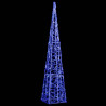 Cono de luz LED decorativo acrílico azul 90 cm 2