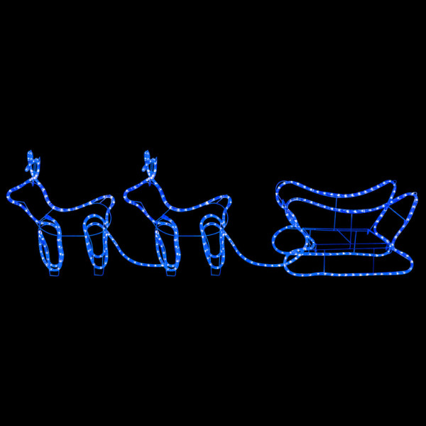 Decoração de Natal rena e trenó de exterior 576 luzes LED M 4