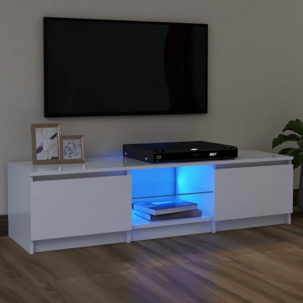 Mueble para TV con luces LED blanco 120x30x35.5 cm M 3