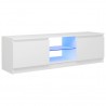 Mueble para TV con luces LED blanco 120x30x35.5 cm 1