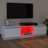 Mueble para TV con luces LED blanco 120x30x35.5 cm 4