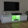 Mueble para TV con luces LED blanco 120x30x35.5 cm 5