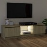 Móvel de TV com luzes LED 120x30x36 cm carvalho sonoma 5