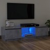 Mueble de TV con luces LED gris hormigón 120x30x35.5 cm 1
