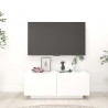 Mueble para TV madera contrachapada blanco 100x35x40 cm 1