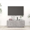 Mueble para TV contrachapada gris hormigón 100x35x40 cm 1