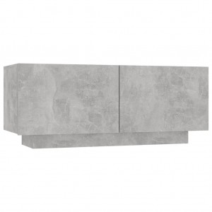 Mueble para TV contrachapada gris hormigón 100x35x40 cm H
