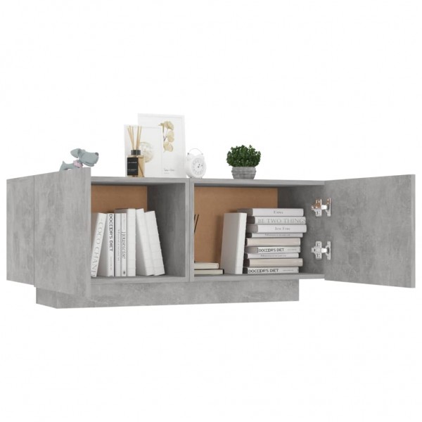Mueble para TV contrachapada gris hormigón 100x35x40 cm M 3