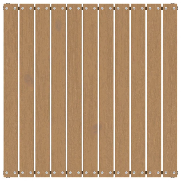 Taburetes de jardín con cojines madera maciza pino marrón miel M 4