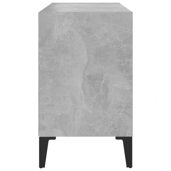 Mueble de TV con patas metal gris hormigón 69.5x30x50 cm M 5