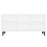 Mueble de TV con patas de metal blanco 103.5x30x50 cm 4