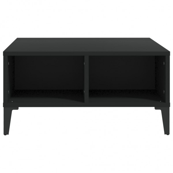 Mesa de centro madera contrachapada negro 60x60x30 cm M 4