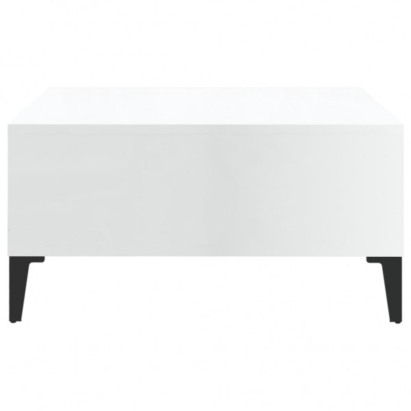 Mesa de centro 60x60x30cm derivados de madeira branco brilhante M 5