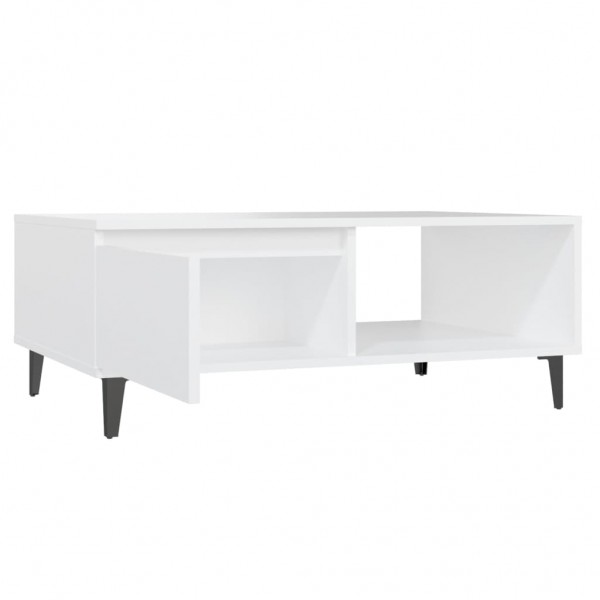 Mesa de centro 90x60x35 cm contraplacado branco M 5