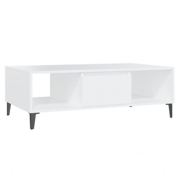 Mesa de centro 103.5x60x35 cm derivados de madeira branco M 2
