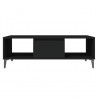 Mesa de centro 103.5x60x35 cm derivados de madeira preto 5