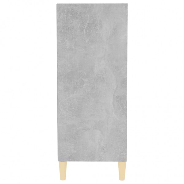 Aparador de madera contrachapada gris hormigón 57x35x90 cm M 5